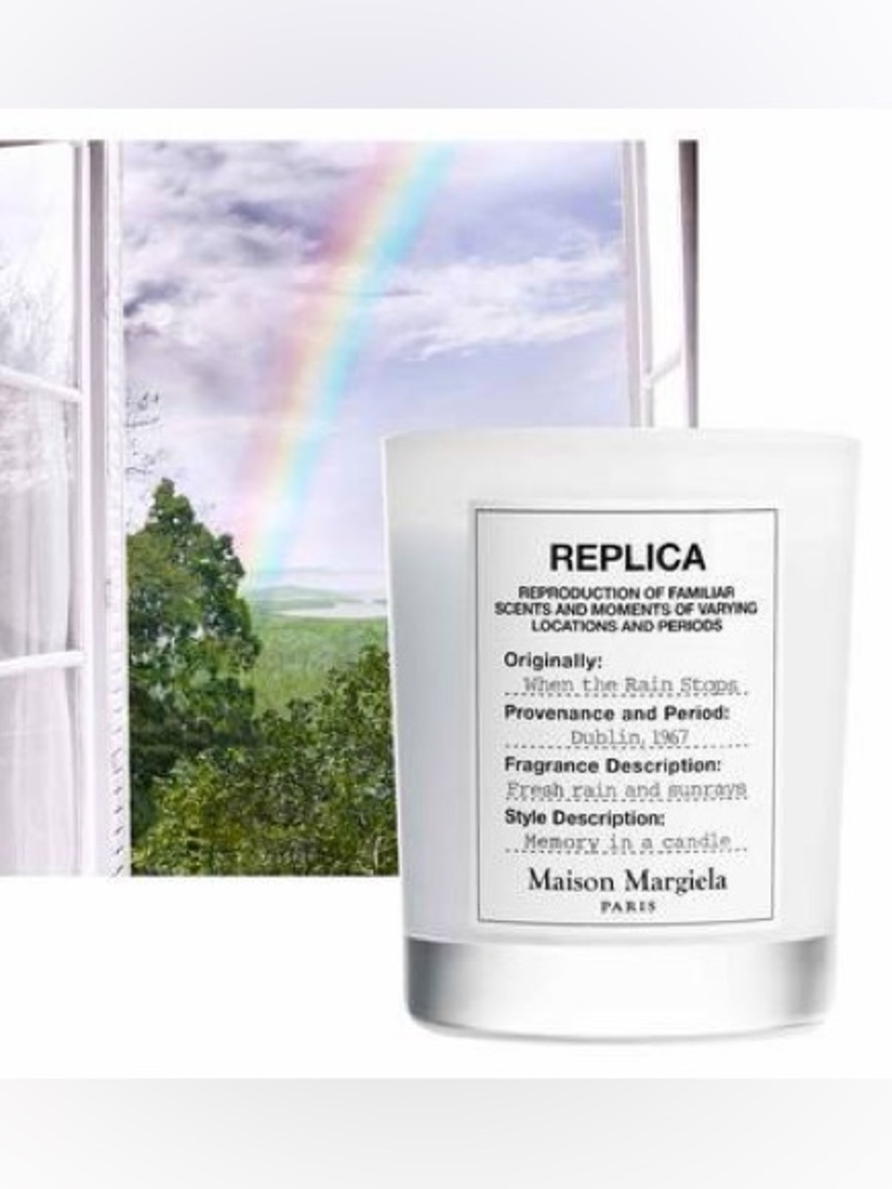 Maison Martin Margiela Replica Candle in White with Lavender Accents - Picture 3 of 3